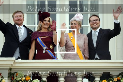 Den Haag 17 september 2019
Prinsjesdag 2019. Koning Willem Alexander Koningin Maxima Prins Constantijn en Prinses Laurentien arriveren met koets op binnenhof en bij paleis Noordeinde.