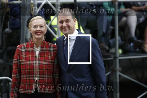 Den Haag 17 september 2019
Prinsjesdag 2019 op het binnenhof.
 Lodewijk Asscher en zijn vrouw