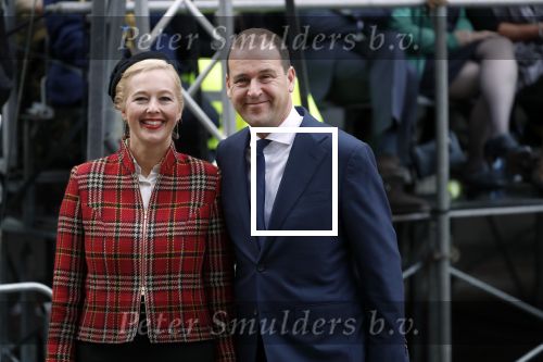 Den Haag 17 september 2019
Prinsjesdag 2019 op het binnenhof.
 Lodewijk Asscher en zijn vrouw