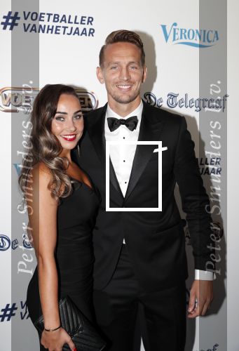 Hilversum 2 september 2019
Voetbalgala bij studio 21 . Luuk de Jong met zijn vriendin