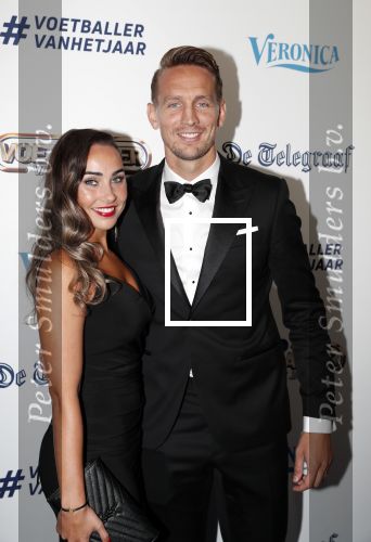 Hilversum 2 september 2019
Voetbalgala bij studio 21 . Luuk de Jong met zijn vriendin