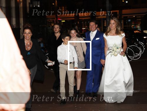 Amsterdam 21 september 2019
Trouwfeest Martijn en Deborah Krabbe bij Akhnaton . Martijn kwam met zijn kinderen Michelle Bickel Achilles en Jasmijn