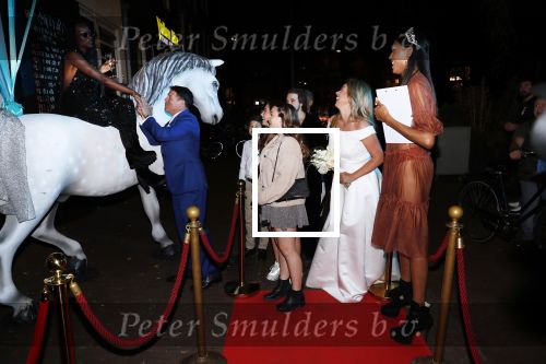 Amsterdam 21 september 2019
Trouwfeest Martijn en Deborah Krabbe bij Akhnaton . Martijn kwam met zijn kinderen Michelle Bickel Achilles en Jasmijn