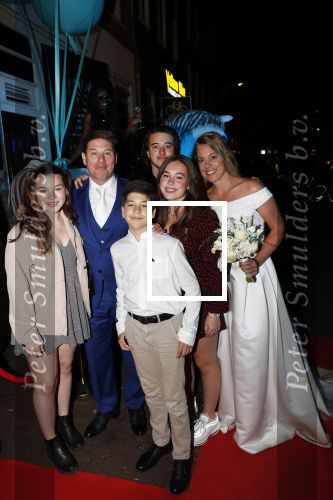 Amsterdam 21 september 2019
Trouwfeest Martijn en Deborah Krabbe bij Akhnaton . Martijn kwam met zijn kinderen Michelle Bickel Achilles en Jasmijn