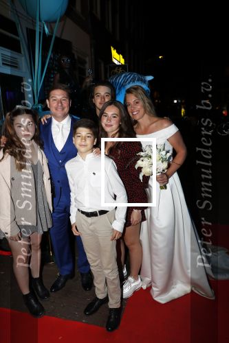 Amsterdam 21 september 2019
Trouwfeest Martijn en Deborah Krabbe bij Akhnaton . Martijn kwam met zijn kinderen Michelle Bickel Achilles en Jasmijn