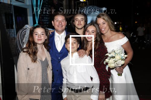 Amsterdam 21 september 2019
Trouwfeest Martijn en Deborah Krabbe bij Akhnaton . Martijn kwam met zijn kinderen Michelle Bickel Achilles en Jasmijn