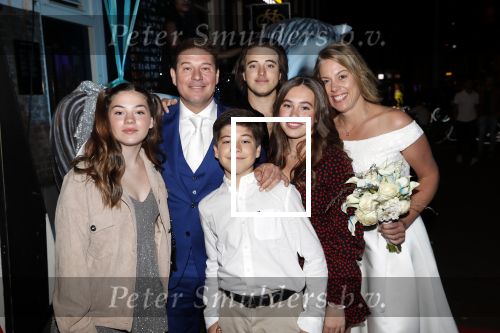 Amsterdam 21 september 2019
Trouwfeest Martijn en Deborah Krabbe bij Akhnaton . Martijn kwam met zijn kinderen Michelle Bickel Achilles en Jasmijn