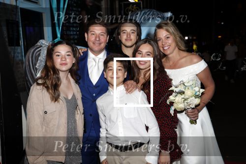 Amsterdam 21 september 2019
Trouwfeest Martijn en Deborah Krabbe bij Akhnaton . Martijn kwam met zijn kinderen Michelle Bickel Achilles en Jasmijn