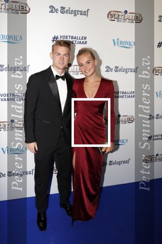 Hilversum 2 september 2019
Voetballer van het jaar verkiezing in studio 21. Annekee Molenaar met vriend Matthijs de Ligt