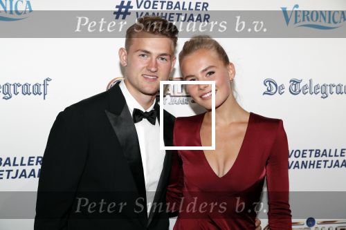 Hilversum 2 september 2019
Voetballer van het jaar verkiezing in studio 21. Annekee Molenaar met vriend Matthijs de Ligt