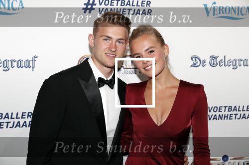 Hilversum 2 september 2019
Voetballer van het jaar verkiezing in studio 21. Annekee Molenaar met vriend Matthijs de Ligt