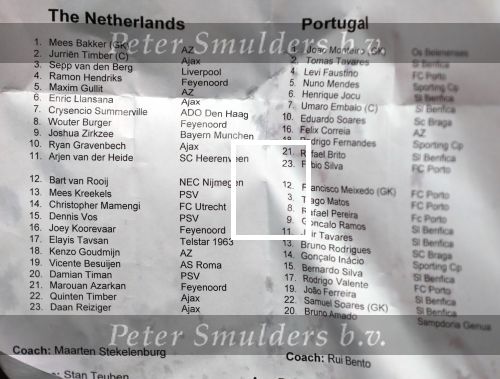Katwijk 11 september 2019
Maxim Gullit maakt zijn dubuut in nederlands elftal.
Nederland Portugal O19 .