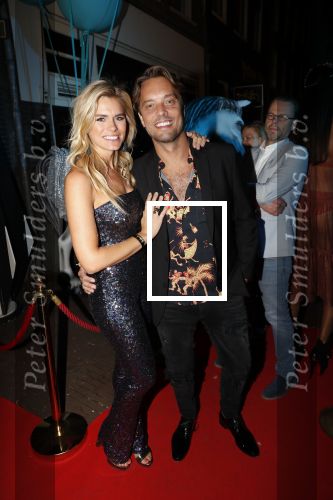 Amsterdam 21 september 2019
Trouwfeest Martijn en Deborah Krabbe bij Akhnaton . Nicolette v Dam met haar man Bas Smit