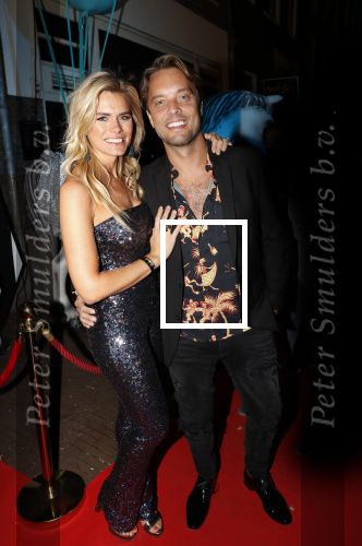 Amsterdam 21 september 2019
Trouwfeest Martijn en Deborah Krabbe bij Akhnaton . Nicolette v Dam met haar man Bas Smit