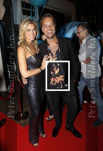 Amsterdam 21 september 2019
Trouwfeest Martijn en Deborah Krabbe bij Akhnaton . Nicolette v Dam met haar man Bas Smit
