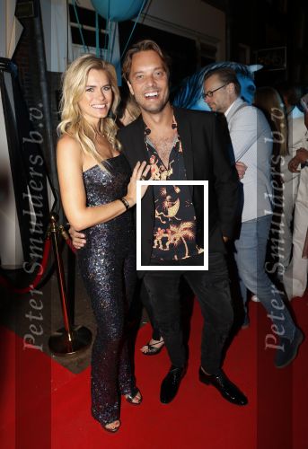 Amsterdam 21 september 2019
Trouwfeest Martijn en Deborah Krabbe bij Akhnaton . Nicolette v Dam met haar man Bas Smit