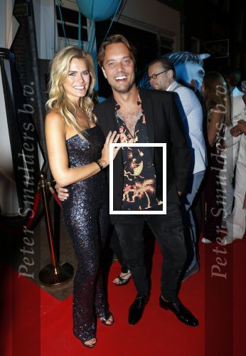 Amsterdam 21 september 2019
Trouwfeest Martijn en Deborah Krabbe bij Akhnaton . Nicolette v Dam met haar man Bas Smit