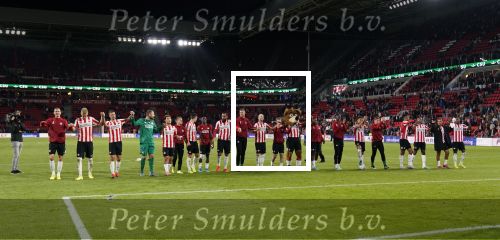 Eindhoven, 14 September 2019 PSV-Vitesse, eindstand 5-0
5 doelpunten Donyell Malen
PSV blij na overwinning