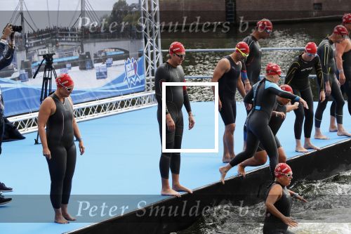 AMSTERDAM 8 september 2019
Amsterdam City Swim voor ALS. Pieter v d Hoogenband kwam mwet zijn vrouw Marie Jose en broer Robert