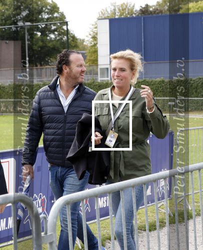 AMSTERDAM 8 september 2019
Amsterdam City Swim voor ALS.  Roderick v d Wijck met zijn vriendin / vrouw. Roderick is ex man van Emily Bremers