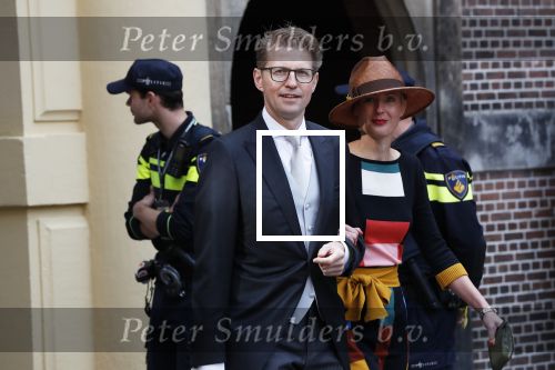 Den Haag 17 september 2019
Prinsjesdag 2019 op het binnenhof.
Minister van Rechtsbescherming Sander Dekker met zijn vrouw