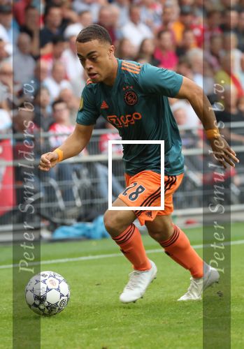 Eindhoven,22 September 2019 Kompetitiewedstrijd PSV-AJAX, eindstand 1-1
Sergino Dest