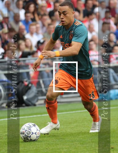 Eindhoven,22 September 2019 Kompetitiewedstrijd PSV-AJAX, eindstand 1-1
Sergino Dest