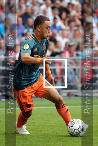 Eindhoven,22 September 2019 Kompetitiewedstrijd PSV-AJAX, eindstand 1-1
Sergino Dest