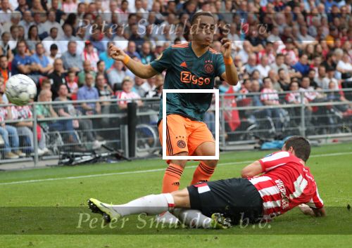 Eindhoven,22 September 2019 Kompetitiewedstrijd PSV-AJAX, eindstand 1-1
Sergino Dest
