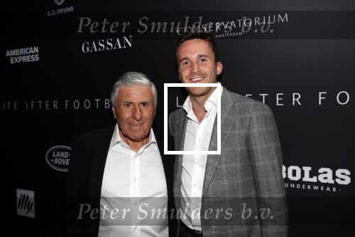 Amsterdam 4 september 2019
LAF Life after football event in het conservatorium hotel. Sjaak swart met zijn kleinzoon Justin Swart