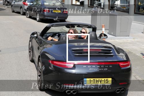 Amsterdam 26 augustus 2019
Sonja Bakker en haar vriend Barry v Suijdam in een porsche 911 cabrio in Amsterdam zuid