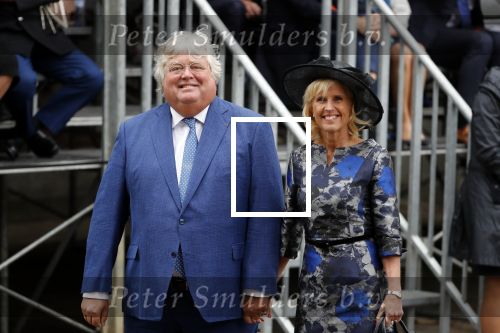 Den Haag 17 september 2019
Prinsjesdag 2019 op het binnenhof.
Ton Elias arriveert samen met zijn partner