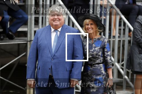 Den Haag 17 september 2019
Prinsjesdag 2019 op het binnenhof.
Ton Elias arriveert samen met zijn partner