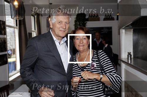 Amsterdam 27 september 2020
Expositie Davide Heijmans . De expositie heet 24/24 San remo en  hangt bij restaurant La Trattoria Di Donna Sofia in de Jordaan. Dirk Scheringa met zijn vrouw