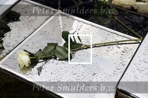 Naarden 9 oktober 2020
Het graf van Jan des Bouvrie met duizenden witte rozen en de beroemde stoel die Jan ontworpen heeft .