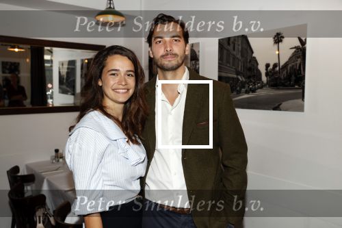 Amsterdam 27 september 2020
Expositie Davide Heijmans . De expositie heet 24/24 San remo en  hangt bij restaurant La Trattoria Di Donna Sofia in de Jordaan. Davide met partner Thierry Baudet