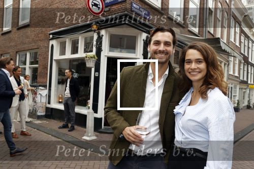 Amsterdam 27 september 2020
Expositie Davide Heijmans . De expositie heet 24/24 San remo en  hangt bij restaurant La Trattoria Di Donna Sofia in de Jordaan. Davide met partner Thierry Baudet