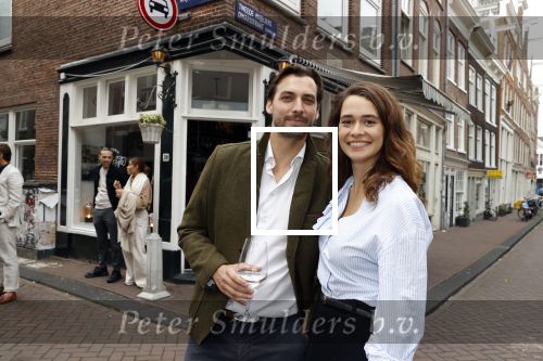 Amsterdam 27 september 2020
Expositie Davide Heijmans . De expositie heet 24/24 San remo en  hangt bij restaurant La Trattoria Di Donna Sofia in de Jordaan. Davide met partner Thierry Baudet