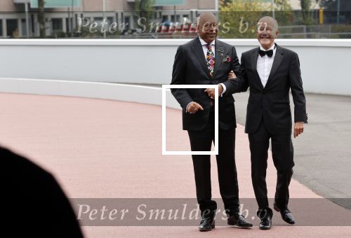 Leusden 25 september 2021
Premiere Nummer 14 ( Johan Cruijff ) in het AFAS Theater. Adjiedj Bakas met zijn partner