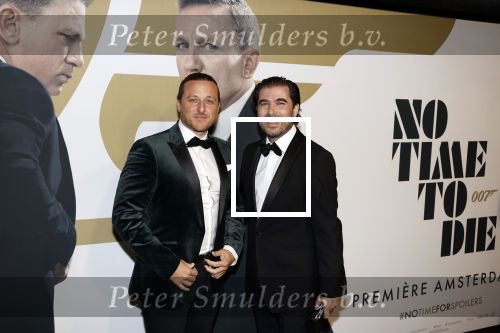 Amsterdam 28 september 2021
Premiere James Bond in Tuschinski. Benjamin Aslan met een kennis