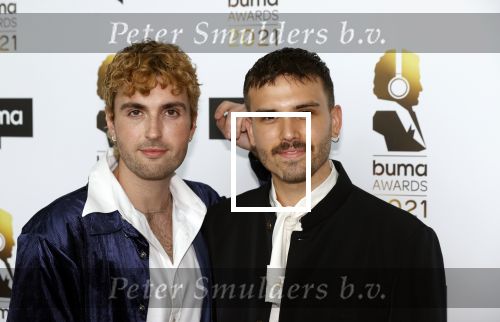 Amsterdam 20 september 2021
Buma awards in Bimhuis in Amsterdam.
Duncan Laurence en zijn vriend Jordan Garfield