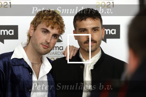 Amsterdam 20 september 2021
Buma awards in Bimhuis in Amsterdam.
Duncan Laurence en zijn vriend Jordan Garfield