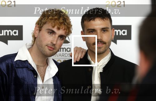 Amsterdam 20 september 2021
Buma awards in Bimhuis in Amsterdam.
Duncan Laurence en zijn vriend Jordan Garfield