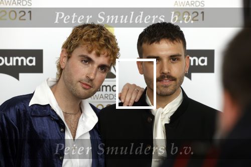 Amsterdam 20 september 2021
Buma awards in Bimhuis in Amsterdam.
Duncan Laurence en zijn vriend Jordan Garfield