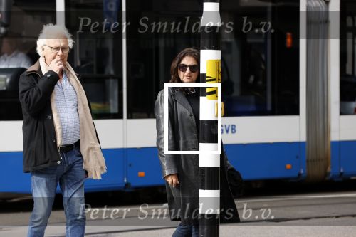 Amsterdam 28 september 2021
Eddy habbema met zijn vrouw op straat in Amsterdam zuid.