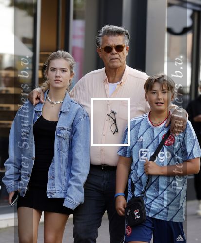Amsterdam 18 september 2021
Emile Ratelband met zijn kinderen Emilio en Royce op de PC Hooftstraat