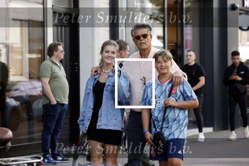 Amsterdam 18 september 2021
Emile Ratelband met zijn kinderen Emilio en Royce op de PC Hooftstraat