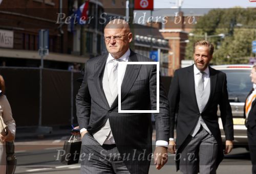 Den Haag 21 september 2021
Prinsjesdag in Den Haag 2021. De troonrede is in de grote kerk. Aanwezig namens de koninklijke familie zijn Koning Willem Alexander en Koningin Maxima Prins Constantijn en Prinses Laurentien. Ferdinand Grapperhaus