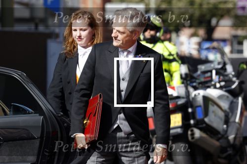 Den Haag 21 september 2021
Prinsjesdag in Den Haag 2021. De troonrede is in de grote kerk. Aanwezig namens de koninklijke familie zijn Koning Willem Alexander en Koningin Maxima Prins Constantijn en Prinses Laurentien.