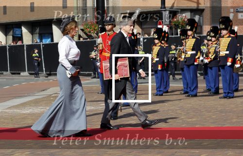 Den Haag 21 september 2021
Prinsjesdag in Den Haag 2021. De troonrede is in de grote kerk. Aanwezig namens de koninklijke familie zijn Koning Willem Alexander en Koningin Maxima Prins Constantijn en Prinses Laurentien. Grootmeesteres Bibi van Zuylen van Nijevelt-den Beer Poortugael en Grootmeester Chris Breedveld